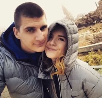 Strahinja Jokic brother Nikola Jokic and sister-in-law Natalija.